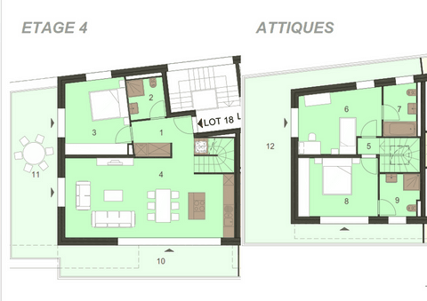 Plan Attique Lot 18