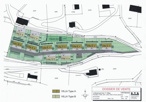 Plan Situation Villa Choëx